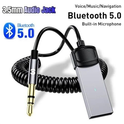 Audio Wireles 3.5mm Jack Adapter Wireless Handsfree Car USB Bluetooth Aux Dongle - Zdjęcie 9 z 13