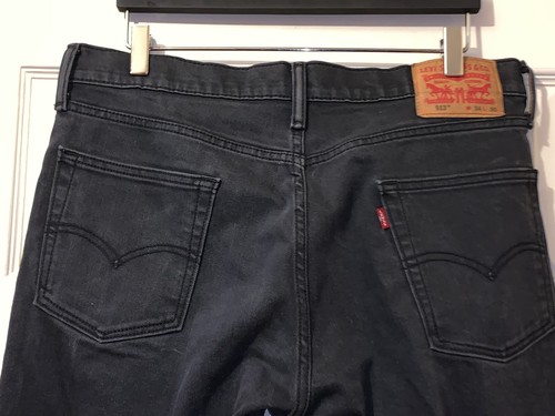 LEVI STRAUSS & CO. BLACK MENS JEANS SIZE 34" INSEAM IS 29" 