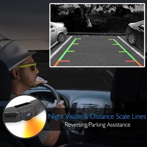 Pyle HD Video Recording System Dash Cam w/Rearview Mirror Monitor, Backup Camera - Picture 6 of 7