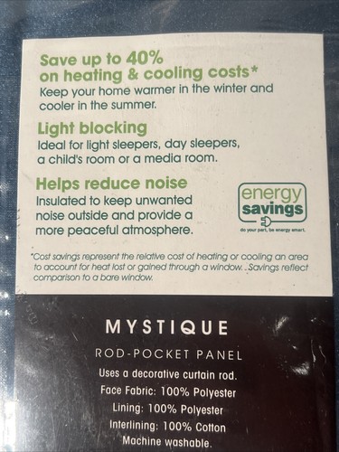 Neu Chris Madden Pocket Rod Drapery Panel Mystique 108" x 54" STARGAZER - Bild 9 von 10