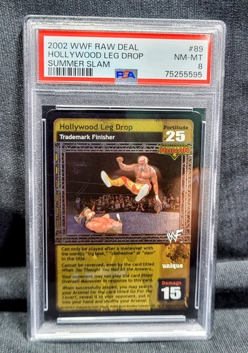 WWF Raw Deal Hollywood Leg Drop Summerslam #89 2002 PSA 8 - Imagen 1 de 2