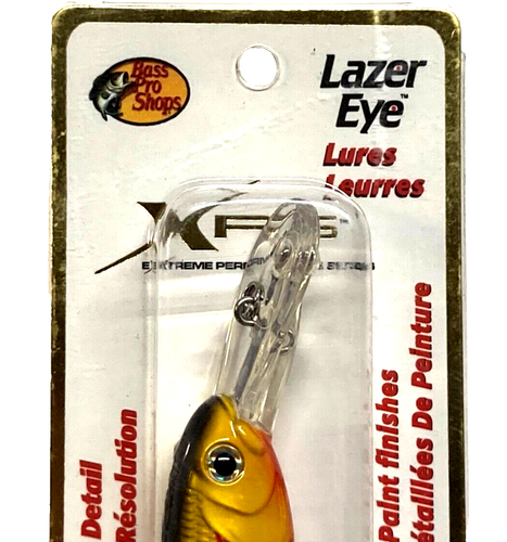 Bass Pro Shops XPS 3" Lazer Eye Shad Black Gold 3/8oz Diving Lure 5'-7' Depth - Picture 6 of 19