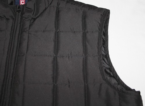 Excellent Chaps Black Full Zip Quilted Puffer Vest, XL, Black - Picture 3 of 9