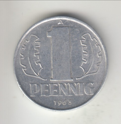 1963-A Germany (East, DDR) pfennig, aUNC/UNC, KM-8.1 - Picture 5 of 6