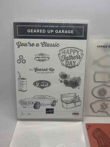 Stampin' Up! GEARED UP GARAGE Stamps & GARAGE GEARS Dies - Picture 2 of 24