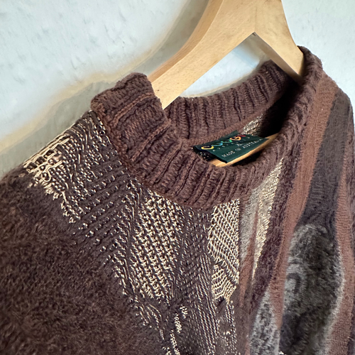 Vintage COOGI Australia 90s Knit Jumper Sweater Rare Bold Colourful Design - Picture 4 of 6