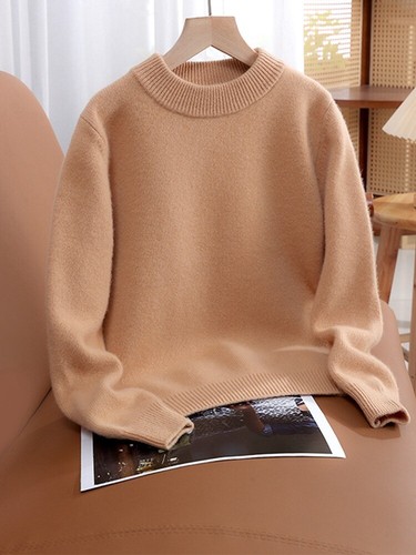Kids Girls Boys Children's Sweaters 100% Wool Long Sleeve Pullover Winter Spring - Picture 11 of 40