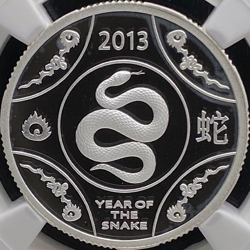 AUSTRALIA. 2013, Dollar, Silver - NGC PF69 - Year of the Snake 🐍, RARE - Picture 1 of 8