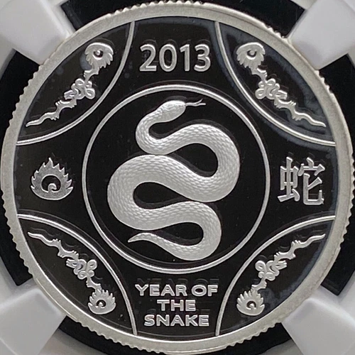 AUSTRALIA. 2013, Dollar, Silver - NGC PF69 - Year of the Snake 🐍, RARE