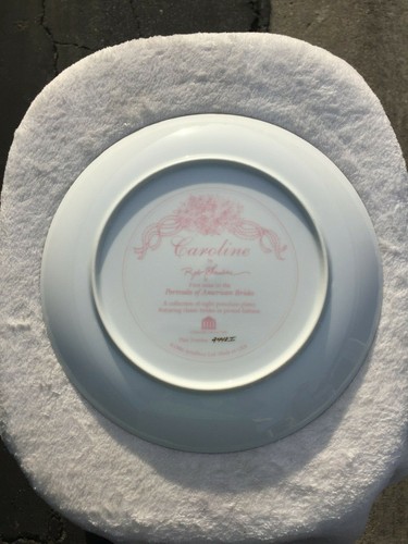 Placa de coleccionista Rob Sauber ""Caroline"" novia americana edición limitada # 2448I - Imagen 7 de 10