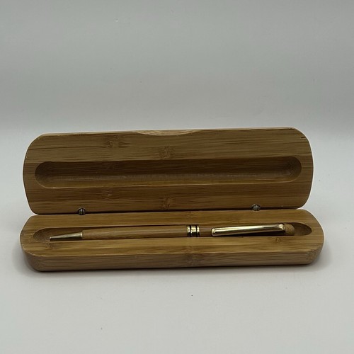 University Of Texas Wooden Pen Case With Pen Black Ink - Picture 2 of 3