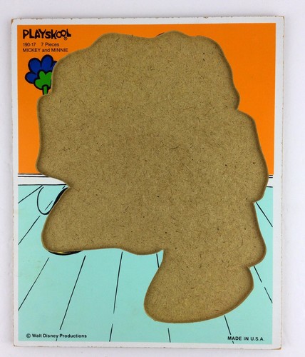 2 Playskool Mickey Minnie Mouse Disney Puzzles Vintage Wooden - Picture 5 of 11