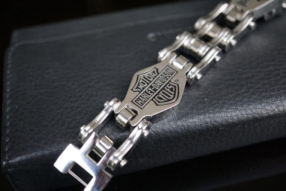HARLEY DAVIDSON STAINLESS STEEL BRACELET CHAIN LINK HD