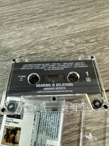 HEARING IS BELIEVING PROMO CASSETTE King of Fools (Live) Dwight Yoakam - Picture 4 of 8