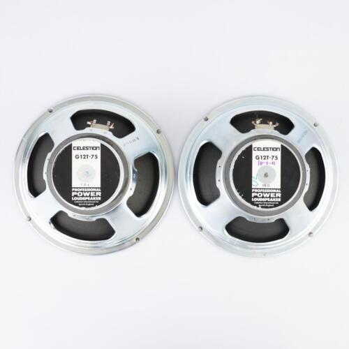 2 altavoces Celestion G12T-75 16 ohmios 75 vatios años 90 Billy Duffy The Cult #55320