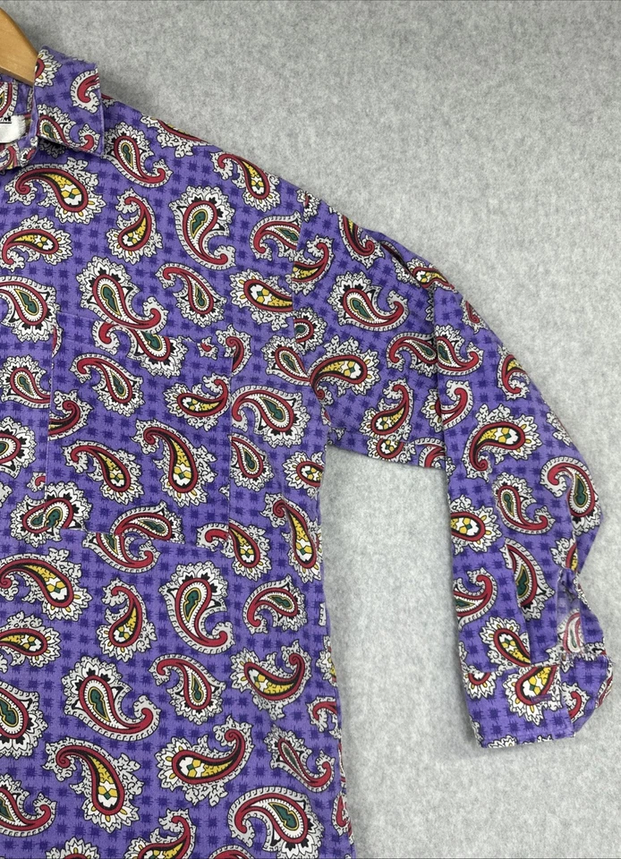 Camisa abotonada de cachemira púrpura vintage de latón ciruela Nordstrom para mujer (S) Foto 3 de 4