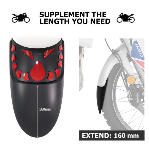 Extensor guardabarros delantero para Aprilia Tuareg 660 2022 2023 accesorios - Imagen 3 de 10