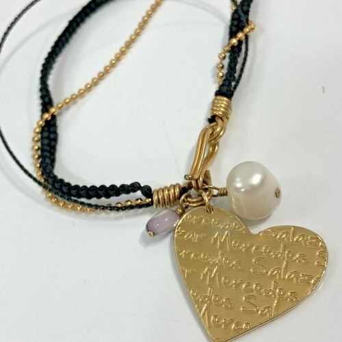 Mercedes Salazar Bracelet Multi Strand Charm Heart