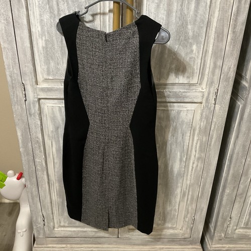 The Limited Tweed Dress Size 6 Grey and Black Business Attire Sleeveless - Picture 2 of 8