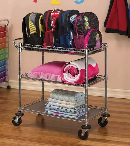 3 Tier Steel Commercial Utility Cart Heavy Duty 500 lb Capacity Tool Kitchen NSF - Picture 8 of 8