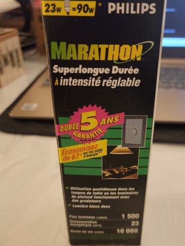 PHILIPS CFL 371930 23W 120V E26 27K MARATHON DIMMBAR SLS/D 23W=90W SOFT WHITE - Bild 4 von 4