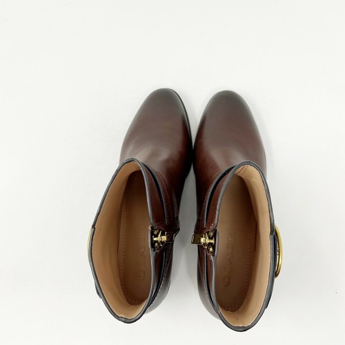 Coach walnussbraune Dylan Echtleder Stiefeletten - Bild 9 von 10