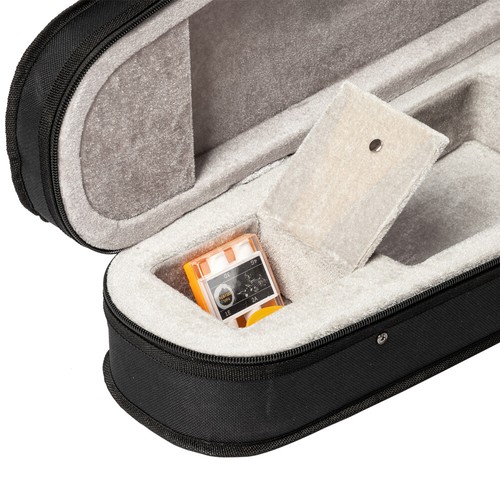 Glarry GV103 4/4 Spruce Panel Violin with Case Bow Shoulder Rest Matte Black - Picture 15 of 24