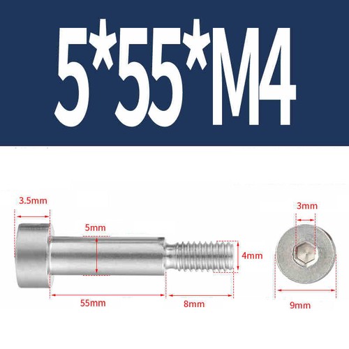 Tornillo de hombro de paso hexagonal interior M2 M2,5 M3 M4 M5 M6 M8 M10 acero inoxidable V2A A2 - Imagen 70 de 169