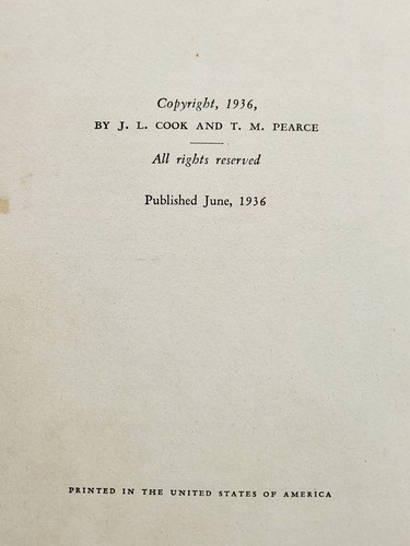 LANE OF THE LLANO: Being the Story of Jim Lane Cook by T.M. PEARCE * 1936 1st ED - Bild 4 von 22