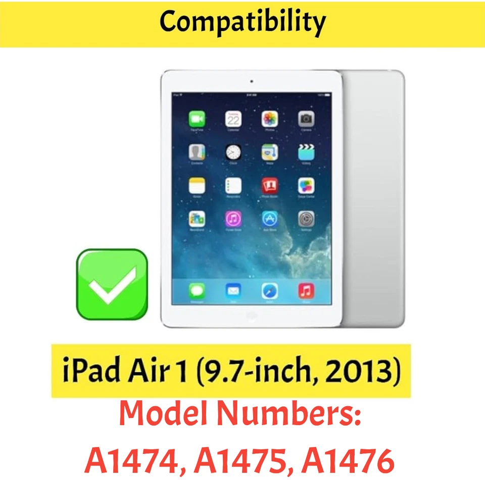 ZAGG iPad Air 1 (9.7-inch, 2013, 1st Generation) Case Smart Folio Keyboard Cover - Image 2 of 4