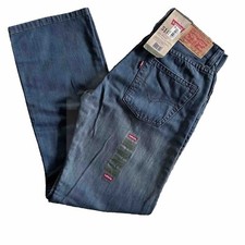 Levi s 514 Slim Straight Fit Overcast boys jeans size 14 Regular W27x L27 blue