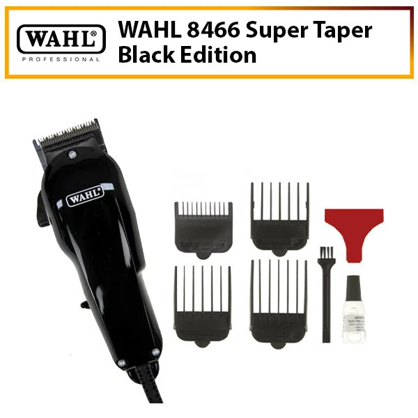 Wahl Super Taper Black Edition Genuine Barber Hair Shaver Trimmer