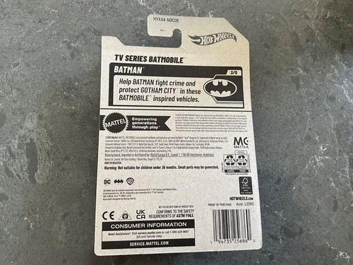 Hot Wheels Batman TV Series Batmobile 103/250 OG Adam West Auto blau grau, neu - Bild 2 von 3