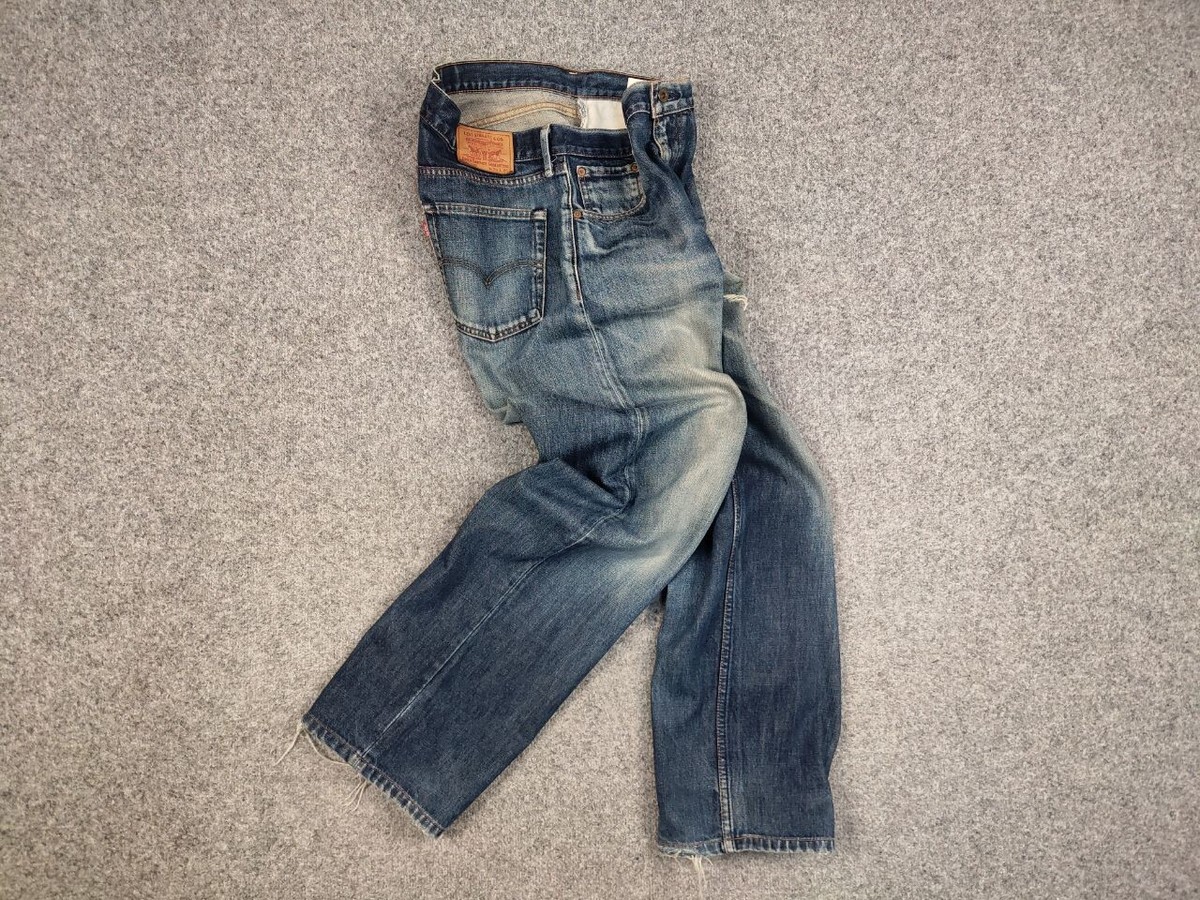 Vintage 90s Levis 503 J38 Distressed Faded Denim Jeans Japan Vintage 90s Levis 503 J38 Distressed Faded Denim Jeans Japan