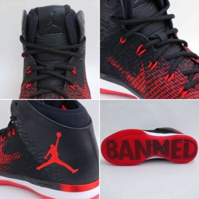 NEW AIR JORDAN XXXI BANNED MENS SIZE 11.5 BLACK RED 845037