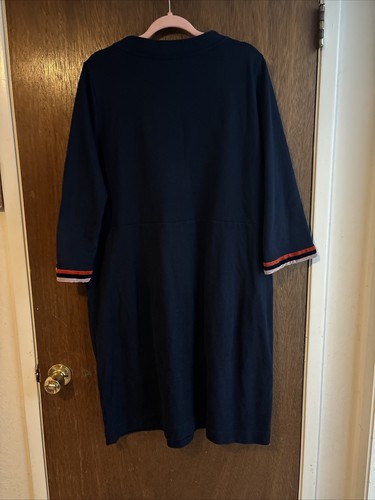 boden marion black sweatshirt dress shift with pockets size 18L - Picture 8 of 11