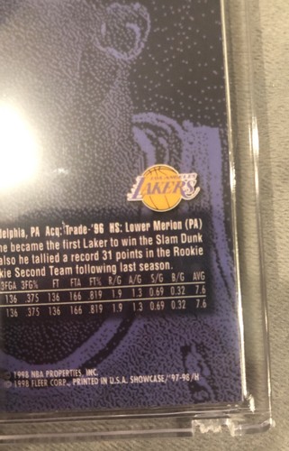 1997-1998 Flair Showcase Kobe Bryant Basketball Card Mint Rare Pristine! - Picture 7 of 9