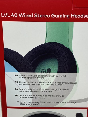 Wired LVL40 Stereo Gaming Headset with Noise Cancelling OLED for Nintendo Switch - Picture 3 of 6