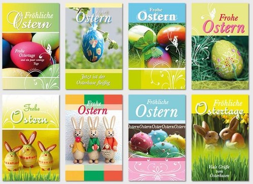  originelle Osterkartenmit Umsclag, viele Motive ,Klappkarten, Blitzversand - Bild 12 von 16
