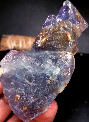197g NATÜRLICHER fantastischer kubischer grün blauer FLUORIT QUARZ Kristall Innere Mongolei - Bild 7 von 7