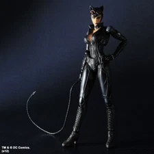 Square Enix Play Arts Kai Batman Arkham City Catwoman No. 2 Action Figure MINT