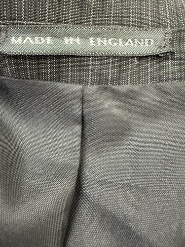 Herren Emporium Blazer Made in England Nadelstreifen schwarz 44 in Vintage 80er Jahre - Bild 4 von 22