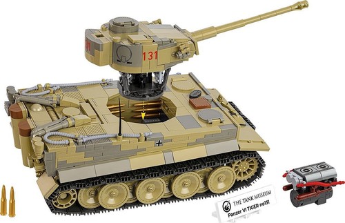Cobi 2588 Historical Collection WW2 Panzer VI Tiger No.131 Klemmbaustein Set - Bild 3 von 11