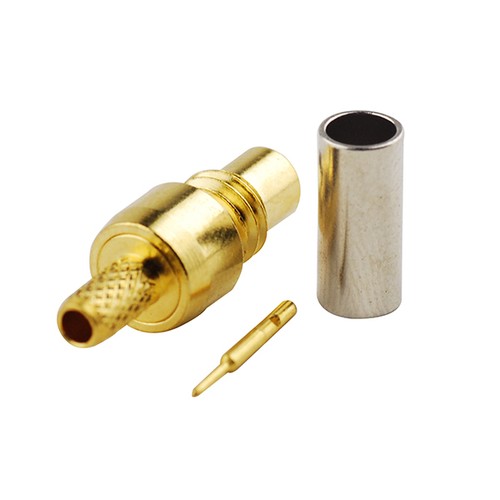10x złącze żeńskie (męskie pin) SMC zaciskane LMR100 RG316 RG174 RG178 kabel koncentryczny - Zdjęcie 2 z 4