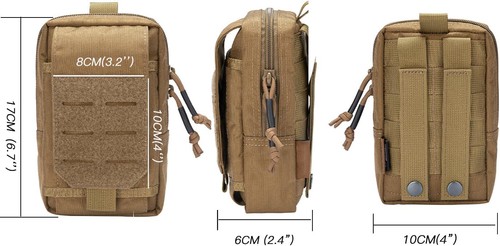 Universal Belt Army Tactical Molle Pouch For iPhone Samsung Google Oppo Honor Mi - Picture 12 of 34