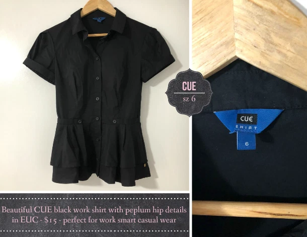 smart black tops for work
