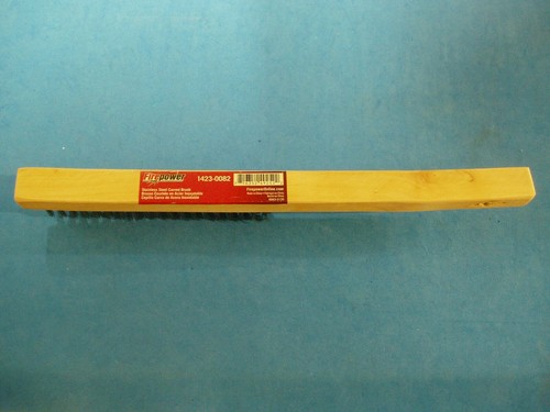 BRANDNEU LANGER GRIFF EDELSTAHL KRATZBÜRSTE FIREPOWER 1423-0082 - Bild 2 von 2