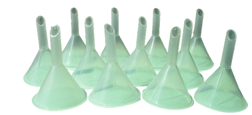 Small Plastic Funnel 3.5"x(2 1/4" to 1/2") Bottles Crafts Essential Oils Kitchen - Picture 12 of 26