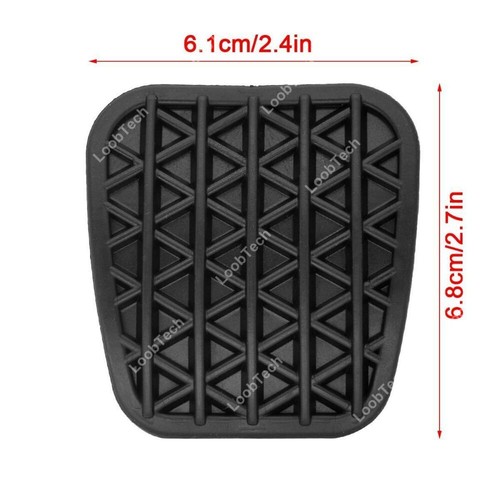For Opel Vauxhall Astra J  Rubber Replacement Brake Clutch Pedal Pads Cover 2Pcs - Picture 3 of 7