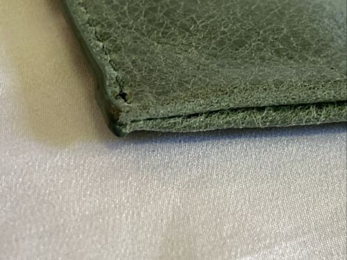 Mimco Molten Green Envelope Clutch 37x20cm Very Clean - Picture 9 of 9